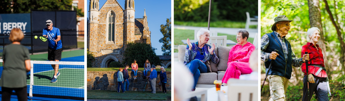 The Spires residents having fun