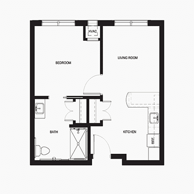 assisted living buttercup floor plan thumbnail