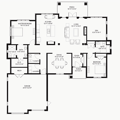 Cornell Cottage floor plan thumbnail