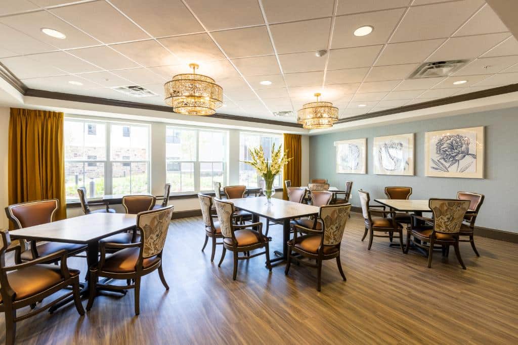 Dining room in health services