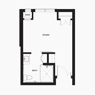 one bedroom daisy floor plan thumbnail