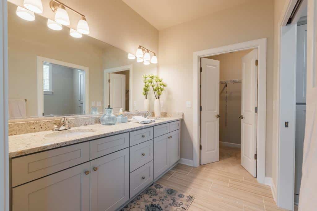 bathroom vanity at The Spires 2