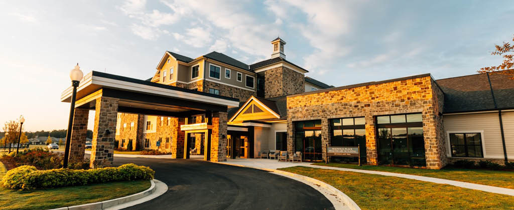 front entrance at The Spires at Berry College