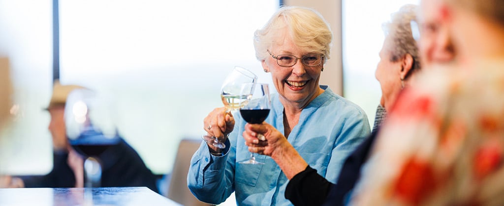 women making a wine toast2